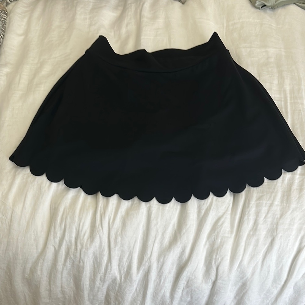 J. Crew Black Mini Skater Skirt